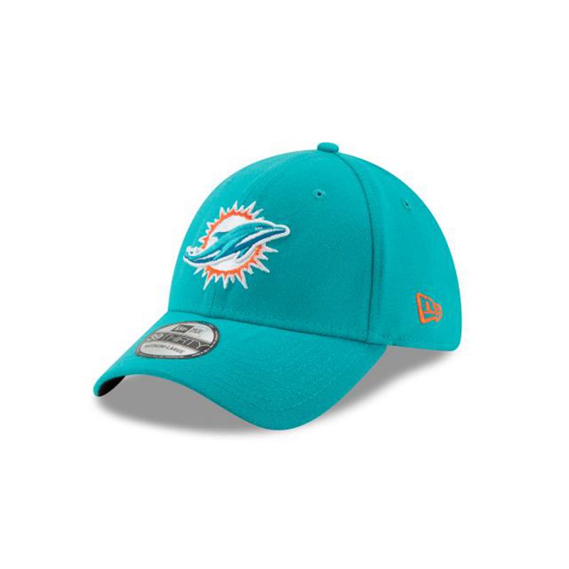 NFL Miami Dolphins Team Classic 39Thirty Stretch Fit (PFI9160) - Blue New Era Caps